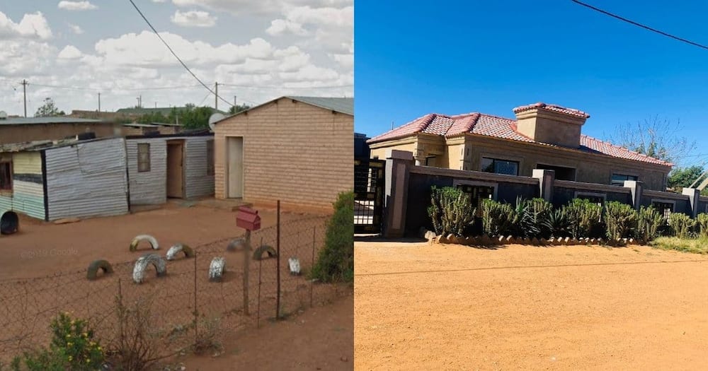 The woman's new refurbished house.