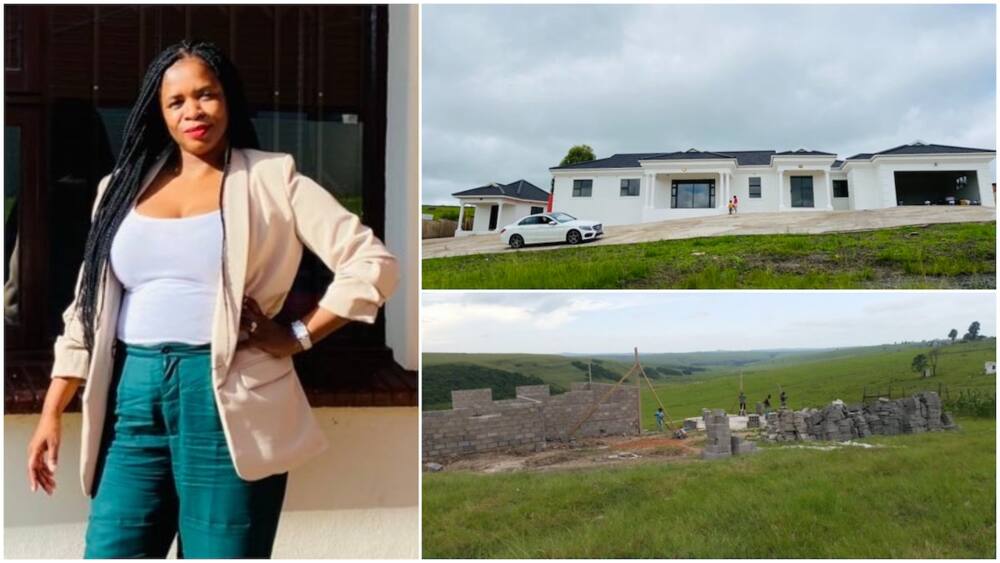 Woman finally completes her house, shares photos to show how it all started