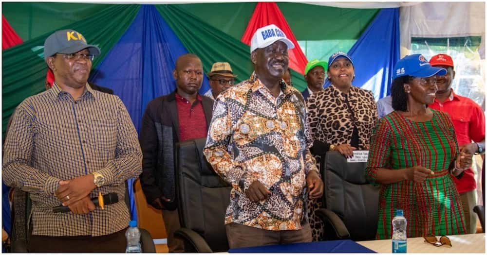 Raila Odinga, Karanja Kibicho, Martha Karua.