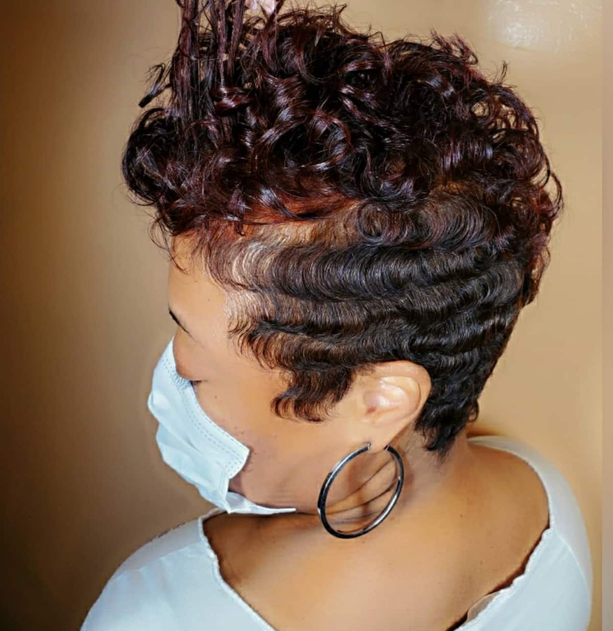 Short Pixie Cut Curly Wig T-part Lace Front Wigs 200% Density Human Hair  With Baby Hair for Women - Walmart.com