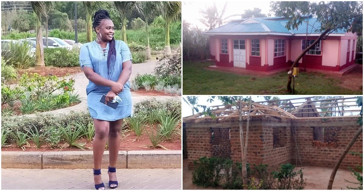 Kenyan Lady Flaunts 5-Bedroom House She Built for Her Parents: 