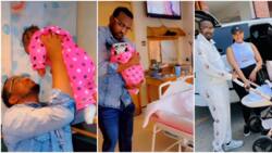 Jamal Roho Safi's Lover Wangari Shares Sweet Video of Him, Baby Bonding at Hospital: "God's Got Us"