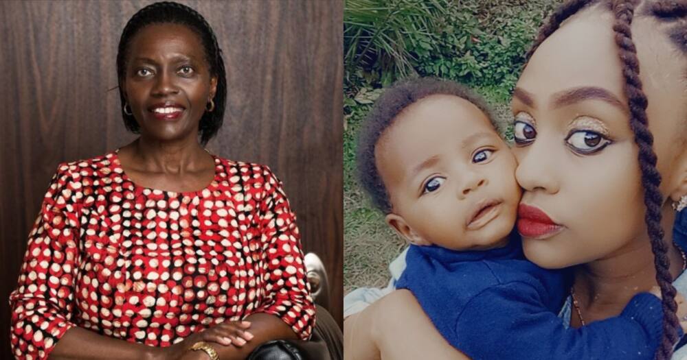 Martha Karua (l) and Shirleen Mukami (r).