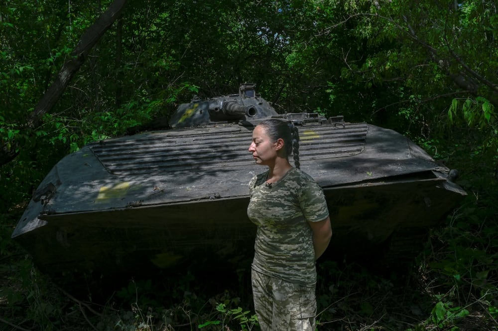 Ukrainian servicewoman Karina does not tell her mother when she is going to the front line