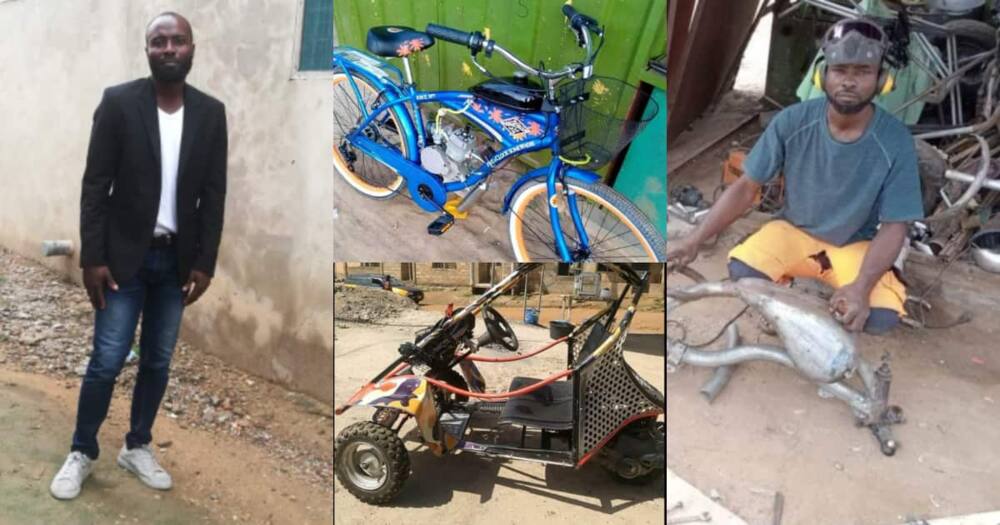 Ghanaian Builds Bikes from Scrap Metals