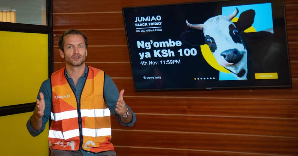 Sam Chappatte of Jumia speaking during the launch.