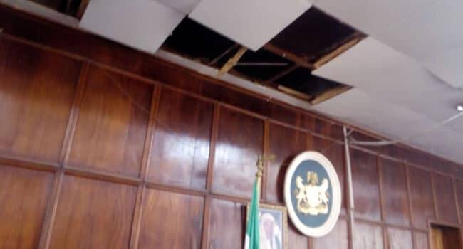 Drama as lawmakers flee as snake falls from roof of Ondo Assembly during plenary