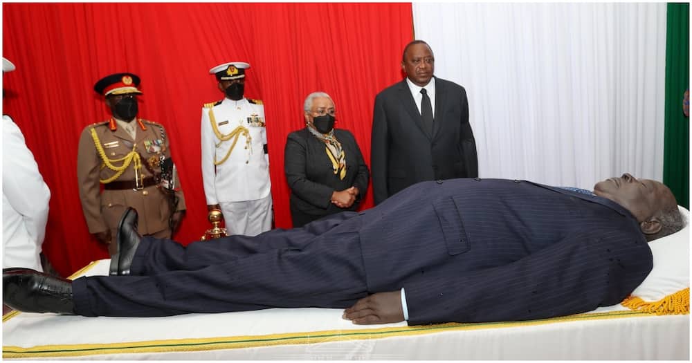 Body of Mwai Kibaki. Photo: State House Kenya.