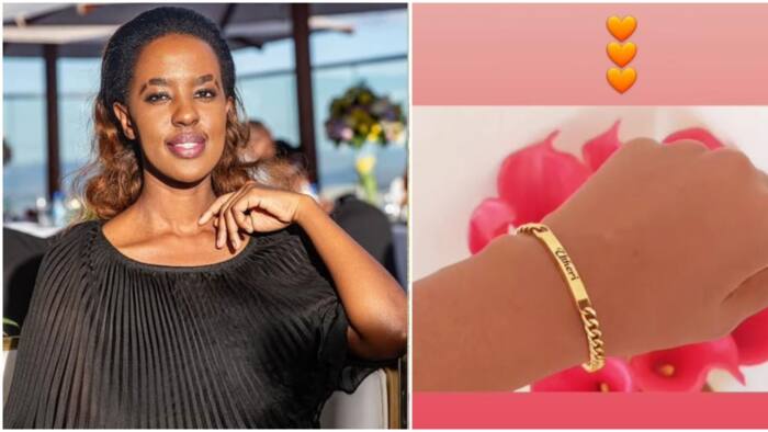 Lilian Nganga Shows Off Gold Bracelet with Son's Name Says She Cherishes His Laughter
