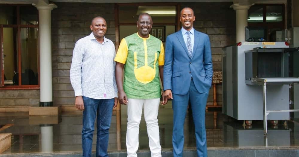 From left: Journalist Hussein Muhamed, Deputy President William Ruto and Kikuyu MP Kimani Ichung'wa. Photo: William Ruto.