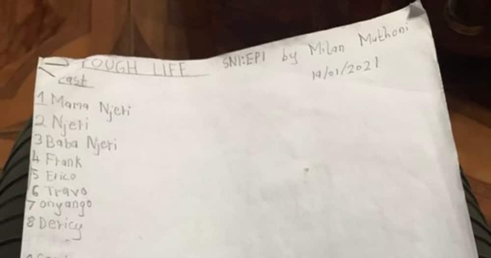 11-year-old girl stuns mum, Kenyans with outstanding film script: "I'm shook"