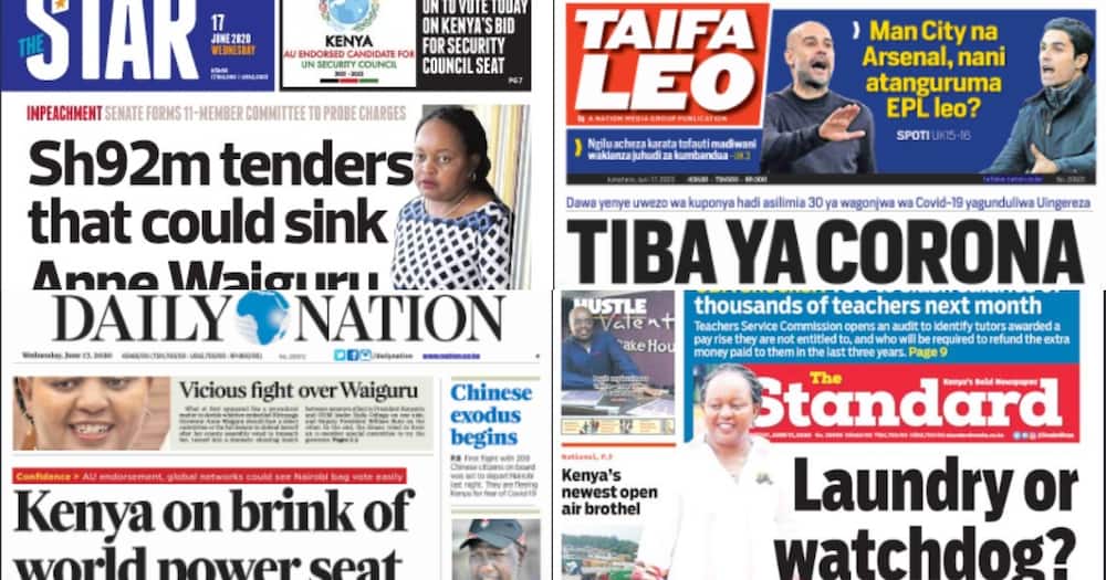 Kenyan newspapers review for June 17