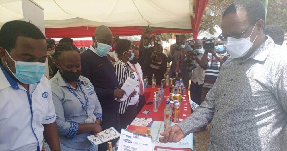 KEBS instructed manufacturers to recall 14 affected sanitiser brands.