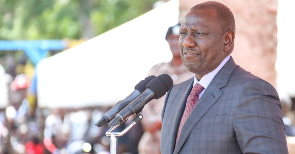 William Ruto speaks at a past event.