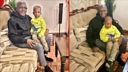 Boni Khalwale Hangs out with Little Grandson Shindishindu at Cosy Nairobi Home, Photos Cause Stir