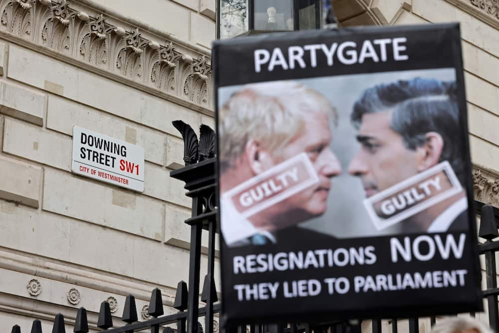 Johnson and Sunak were both fined by police for attending a party in Downing Street in breach of coronavirus lockdown restrictions