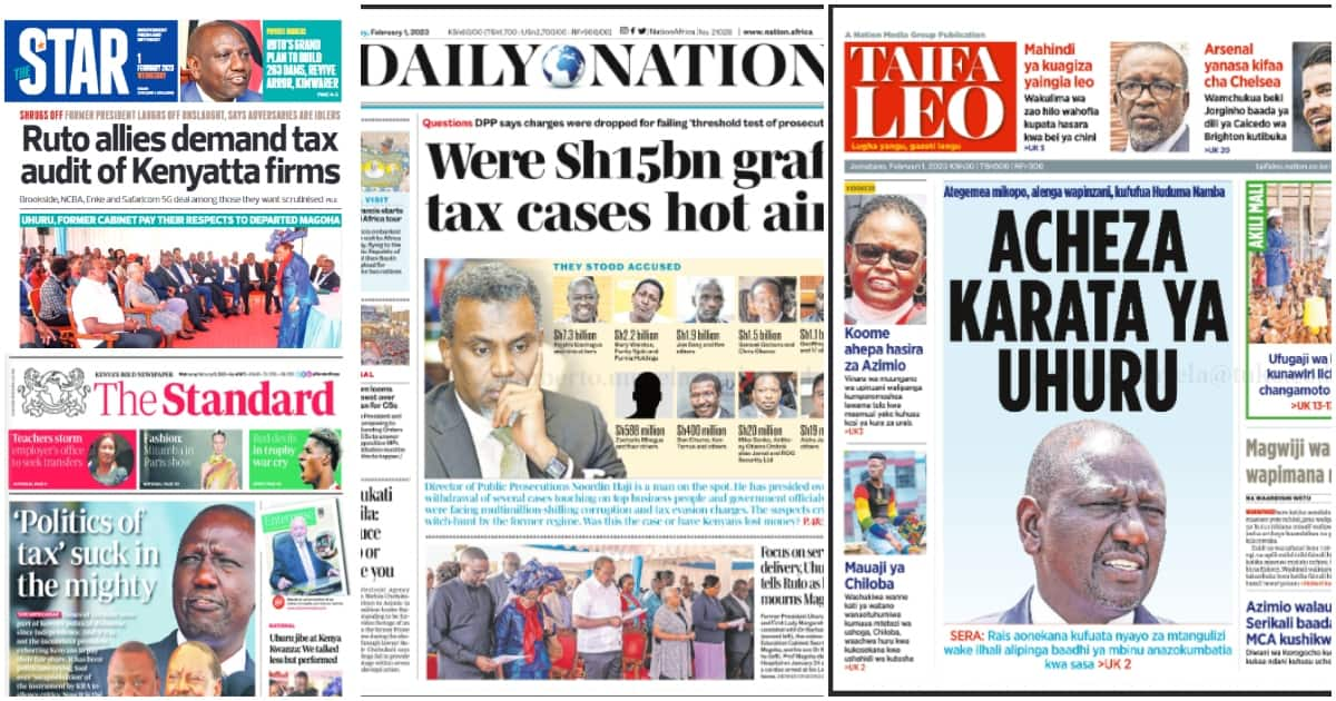 Kenyan Newspaper Review for Feb 1: Ruto's Allies Demand Audit of ...