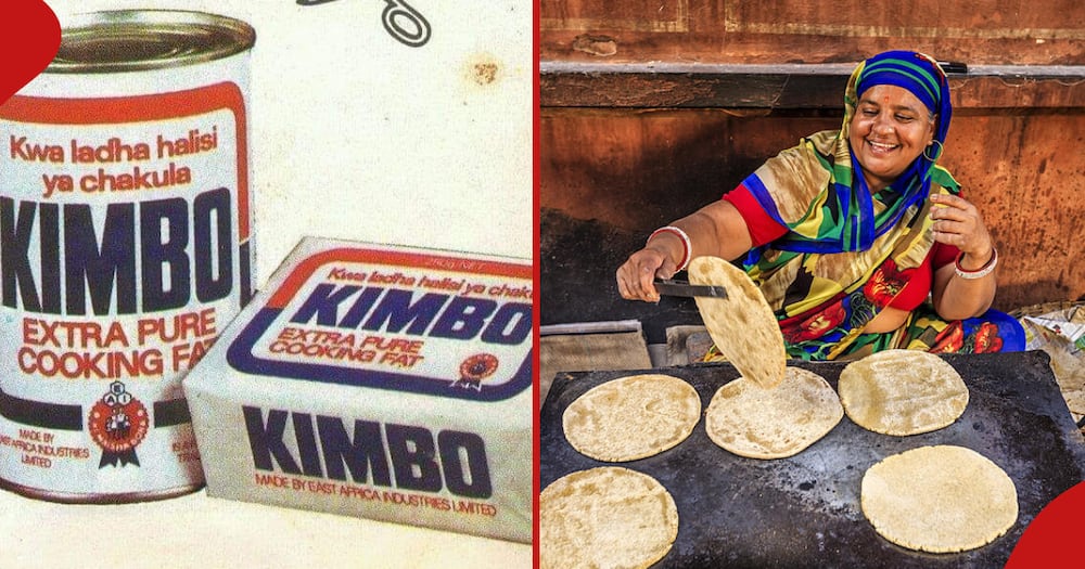 A woman cooks chapati.
