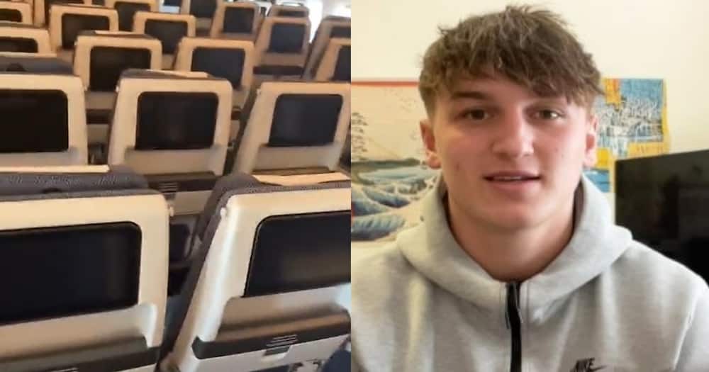 Lucky Teen Notices He Is only Passenger on Commercial Flight: "I Was Allowed to Move Around"