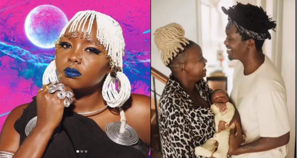 Muthoni Drummer Queen, Hubby Unveil Face of their little angel.