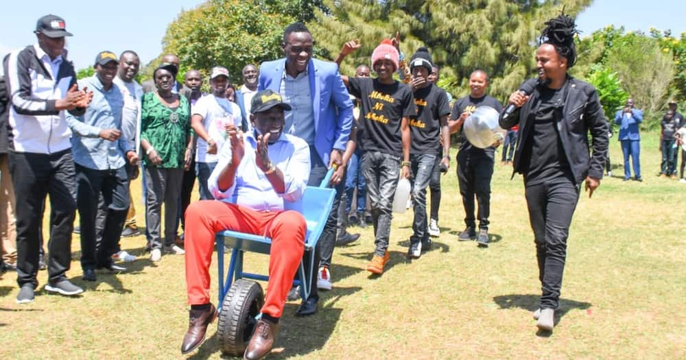 Deputy President William Ruto during an empowerment program at his Karen residence. Photo: William Ruto.