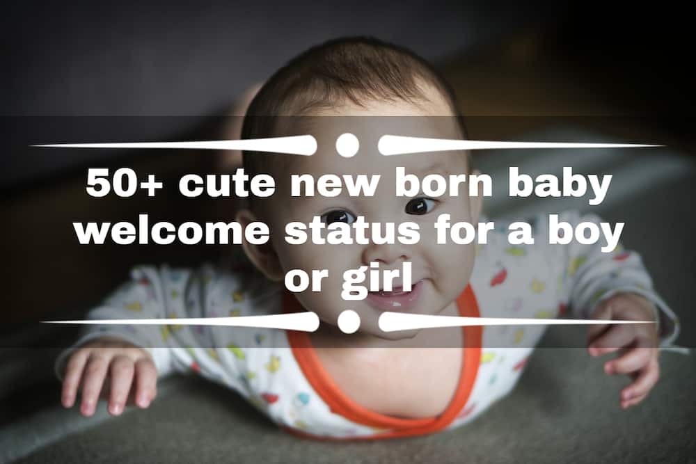 new born baby welcome status