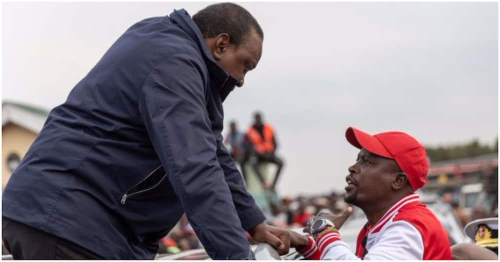 Uhuru Kenyatta and Kanini Kega.