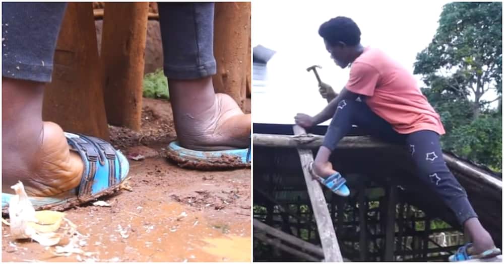 Disabled woman builds house for dear mum.