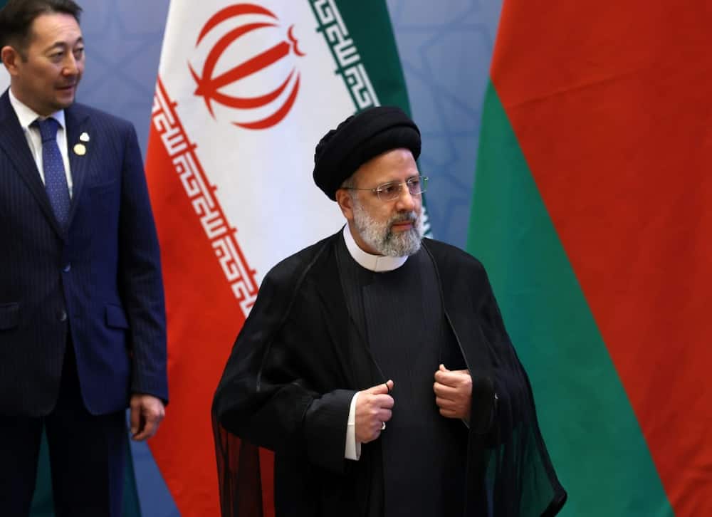 Iranian President Ebrahim Raisi attends the Shanghai Cooperation Organization  leaders' summit in Samarkand, Uzbekistan on September 16, 2022
