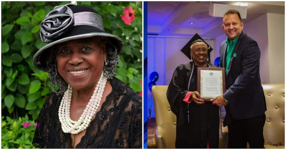 Violet Edwards Graduates College at 96