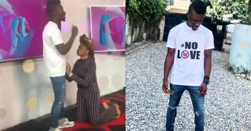 Ghanaian girl begs ex-lover on live TV show after he composed song about the heartbreak