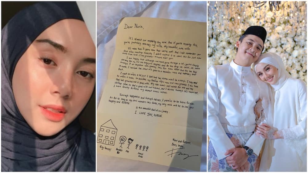 Photo shows the emotional letter man wrote to his wife 1 hour after they got married, his words stir reactions