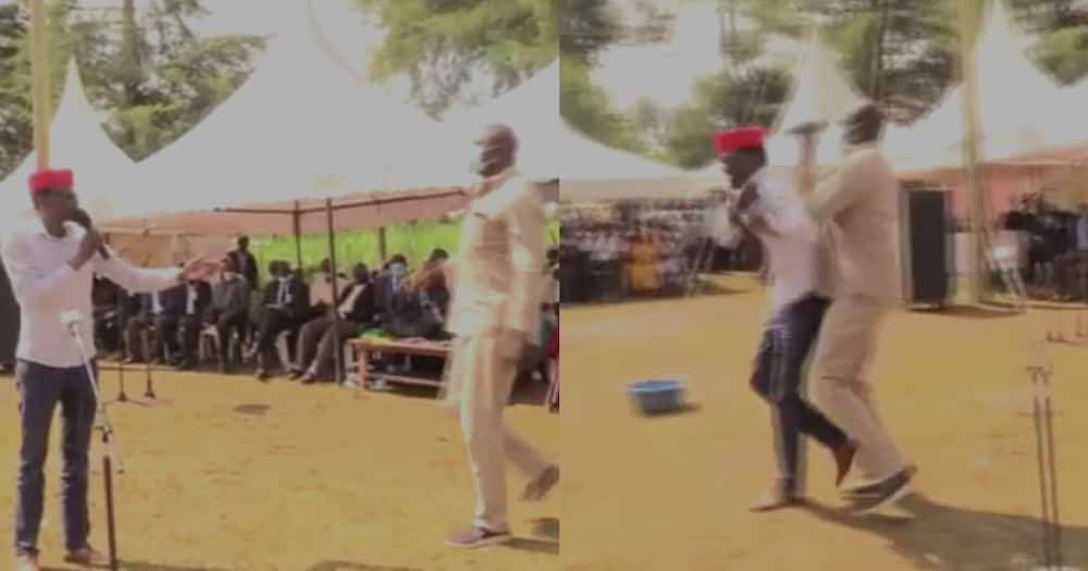 Bungoma Funeral Turns Chaotic as Man Snatches Microphone from Kimilili MP Didmus Barasa