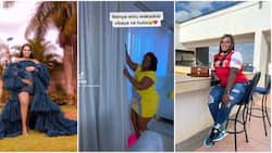 Mixed Reactions as TikToker Kinuthia Dons Maternity Dress, Holds Tummy: "Story Za Jaba"