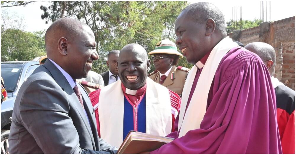 President William (l) in Homa Bay. Photo: William Ruto.