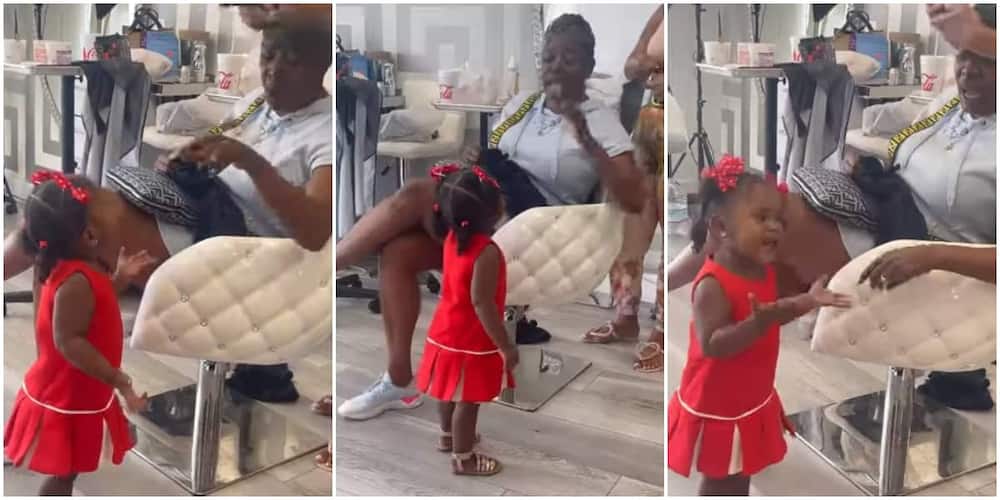 Reactions trailed video of little kid engaging in an argument with a lady at a salon.