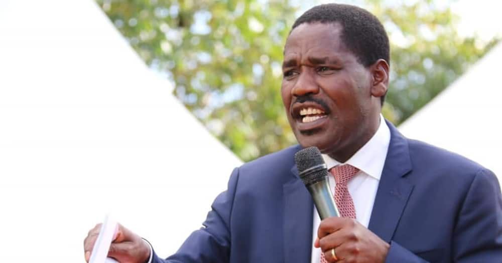 Peter Munya speaking at a recent event in Gatundu.