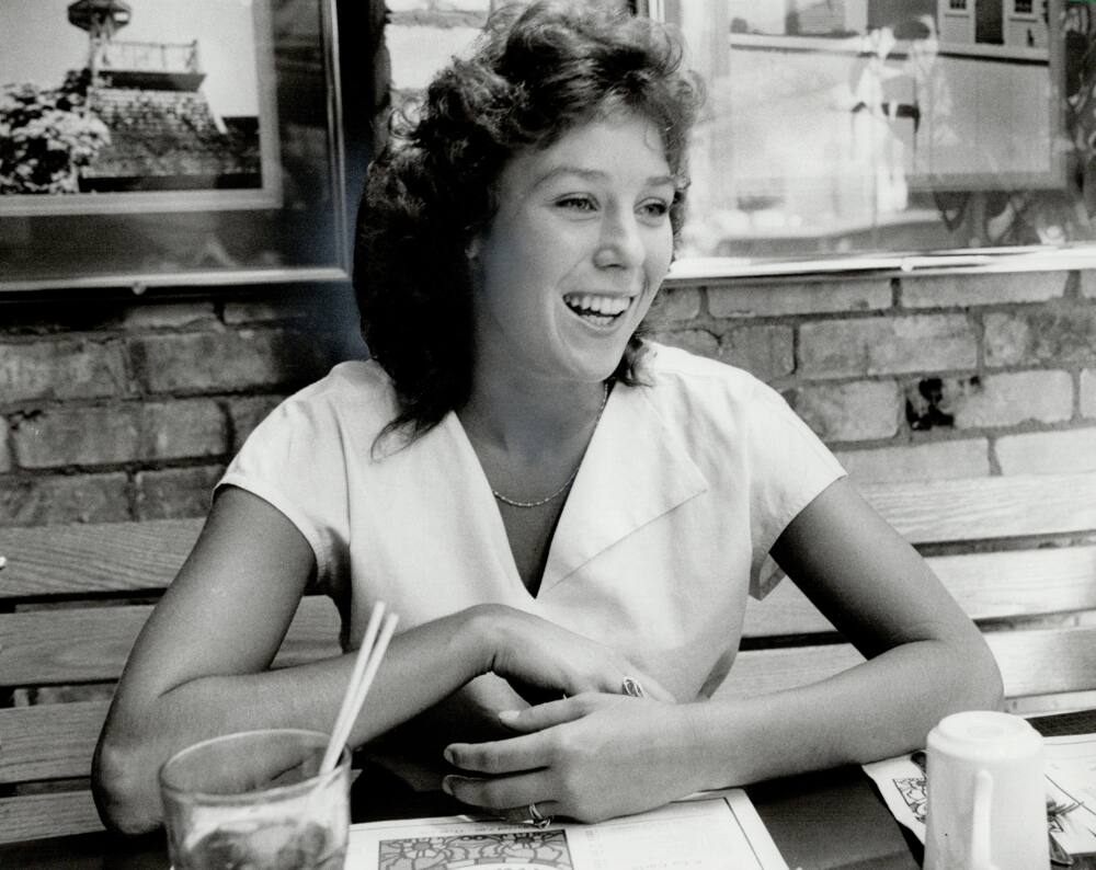 Robin McCall photographed outside a restaurant
