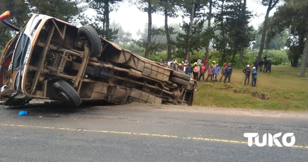 Over 20 injured after bus rolls several times in Timboroa along Nakuru-Eldoret highway