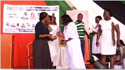 Chaos in Kakamega's Ladies' Conference as Woman Rep Elsie Muhanda Snatches Mic from William Ruto's Ally