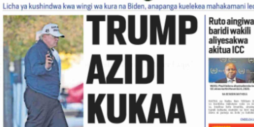 Magazeti ya Jumatatu, Novemba 11