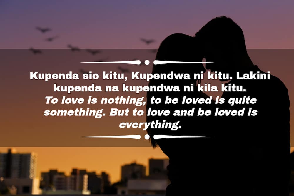 Swahili love quotes