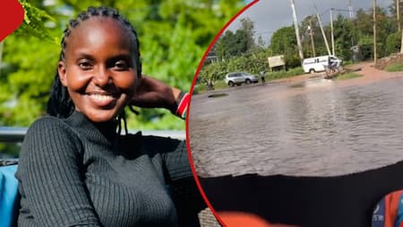 Video of Boda Guy Advising Lady to Keep Legs High While Crossing Floods Excites Kenyans