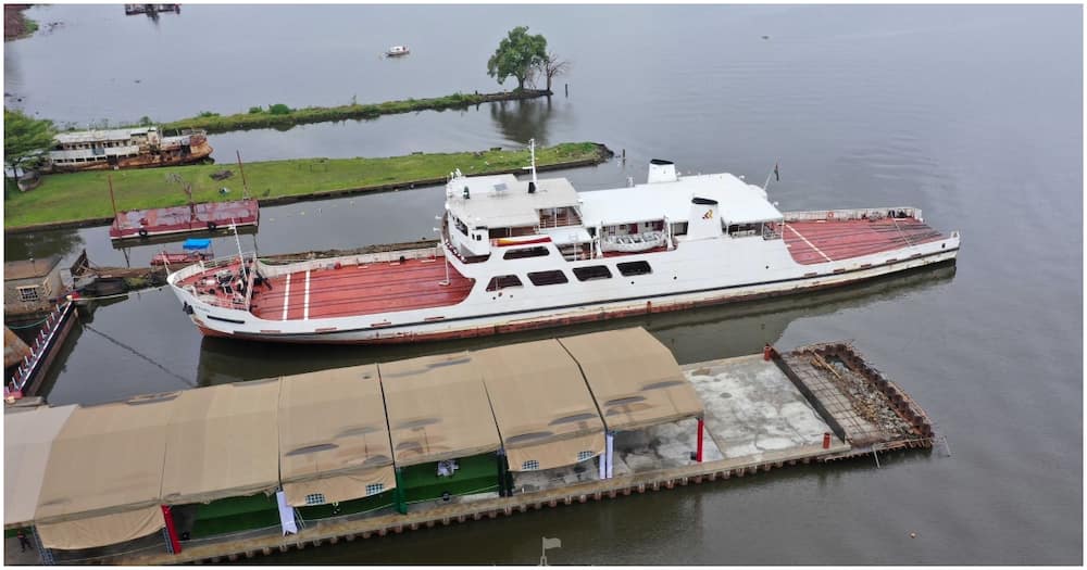 Vessel docked at Kisumu.