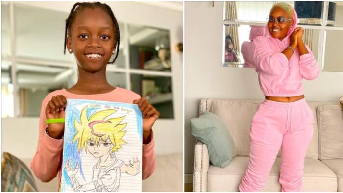 Nana Owiti Exhibits Daughter's Fine Artwork, Says She Learnt from Husband: "Go Girlie"