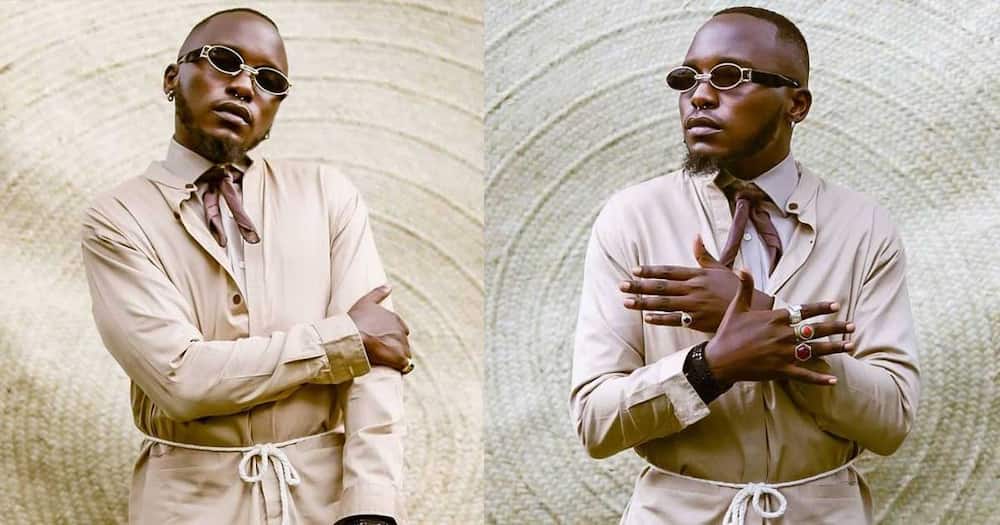 Sauti Sol's Chimano Stuns Fans After Stepping out Wearing Butterfly Suit