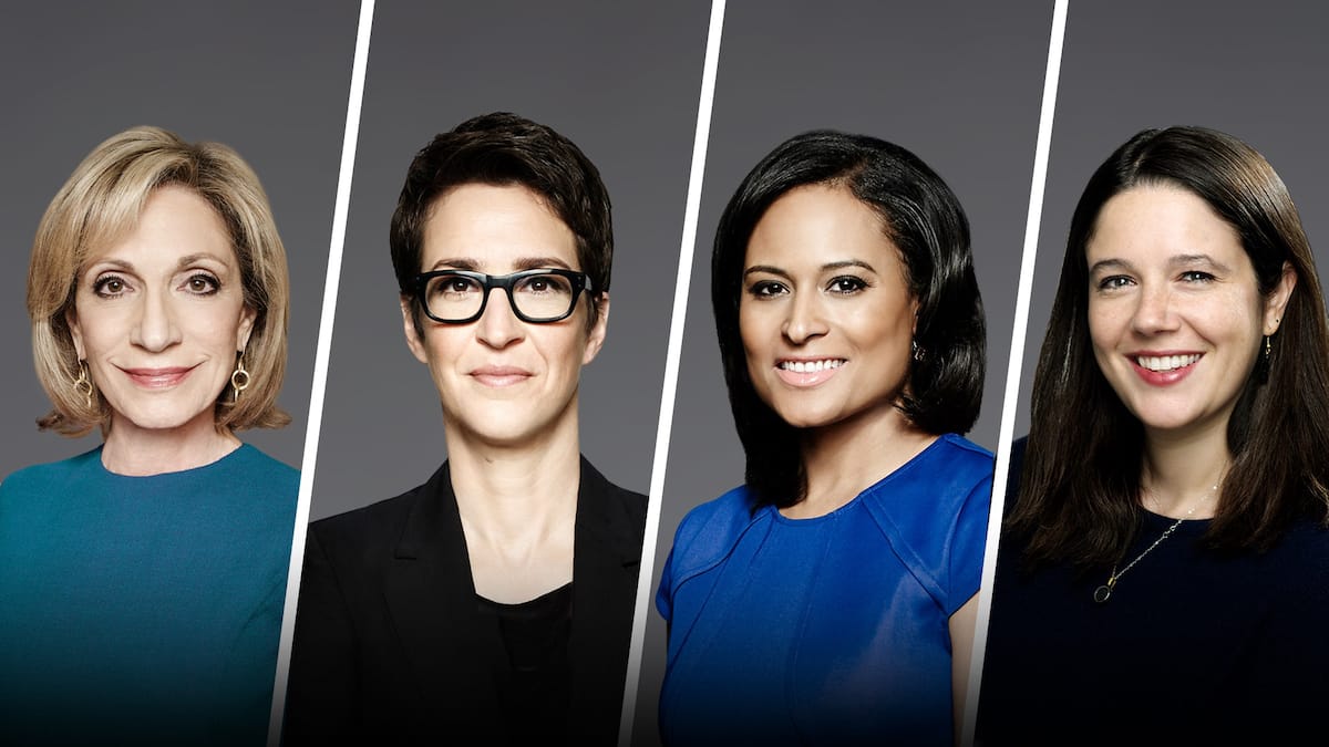 List of female MSNBC news anchors that you should watch in 2021