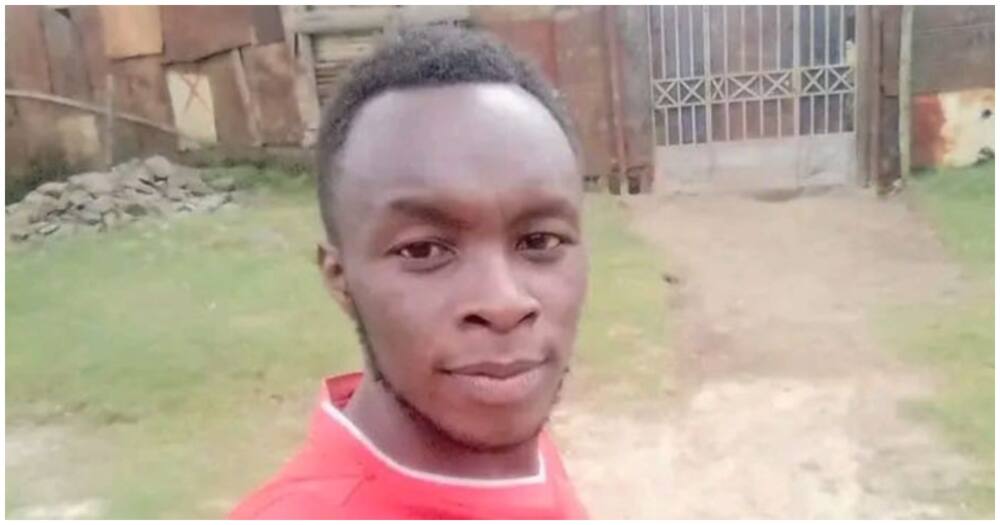 Man dressed in red shirt.