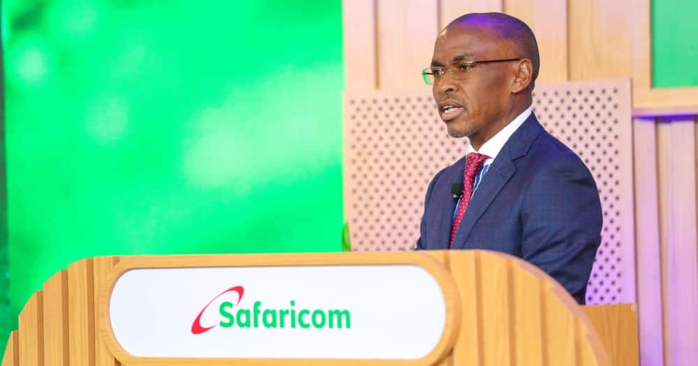 Safaricom CEO Peter Ndegwa speaks on May 11.
