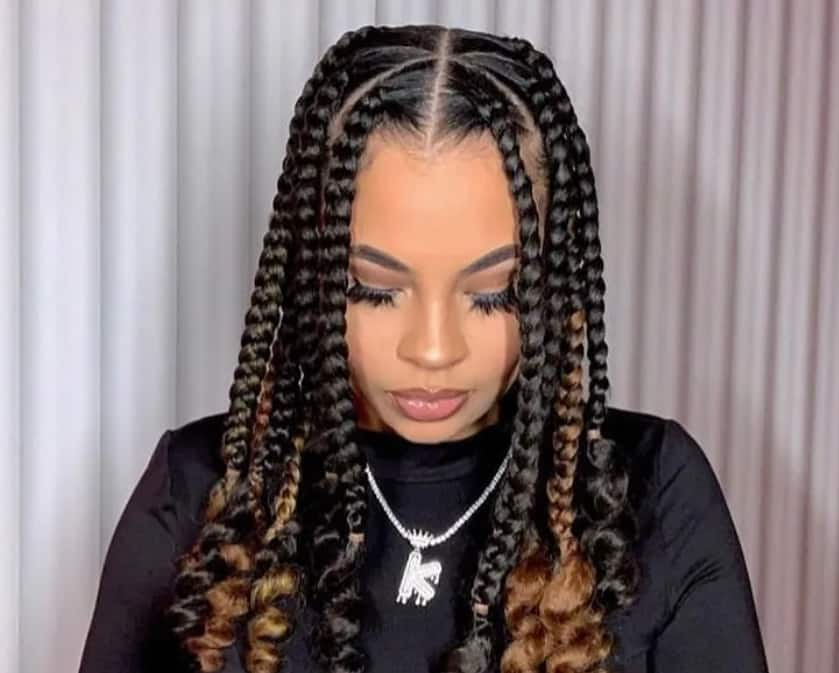 Jumbo goddess braids